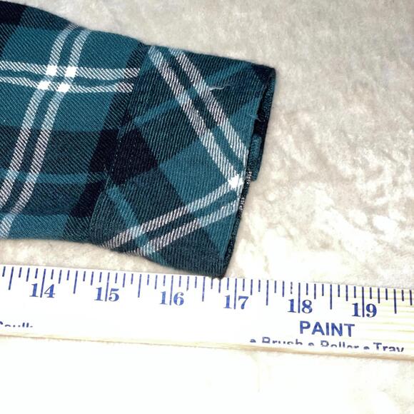 Rails Shirt Womens Medium Pine Black Plaid Hunter Button Rayon Top Classic EUC - Picture 6 of 11